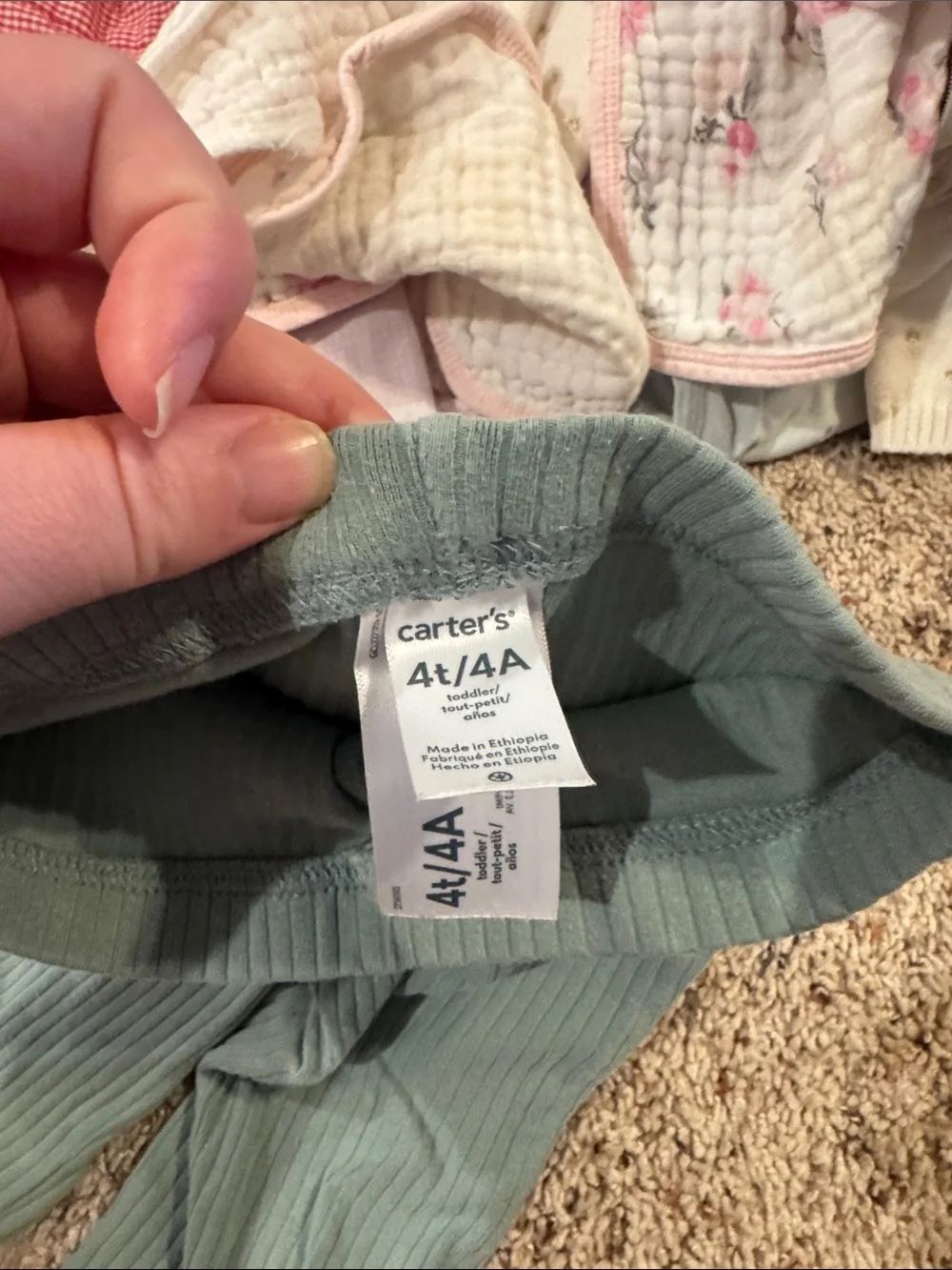 Carters soft ribbed